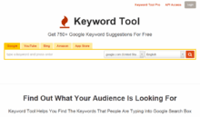 Обзор сервиса для сбора поисковых подсказок Keyword Tool